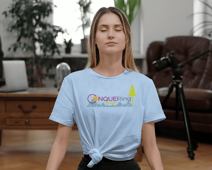 Mountain CONQUERing the Day Unisex T-Shirt