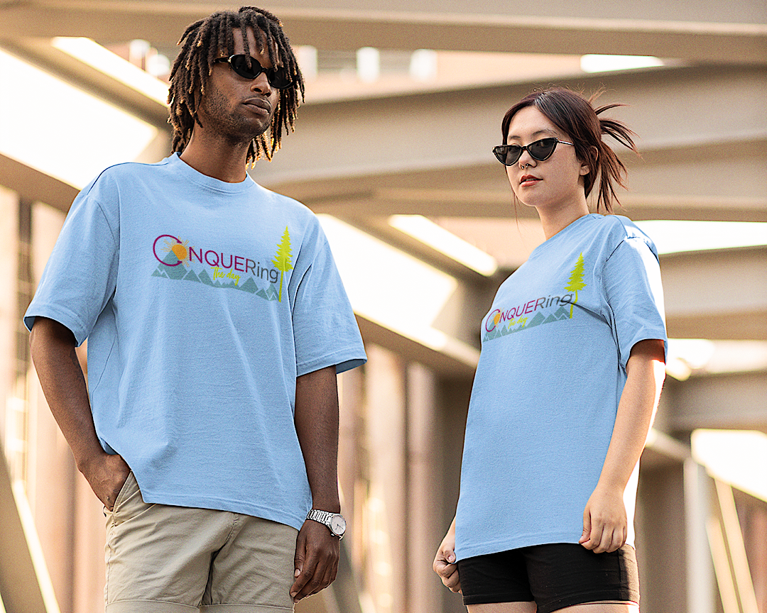 Mountain CONQUERing the Day Unisex T-Shirt