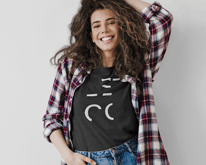 CONQUERing Unisex Abstract LET GO Charcoal Heather T-shirt