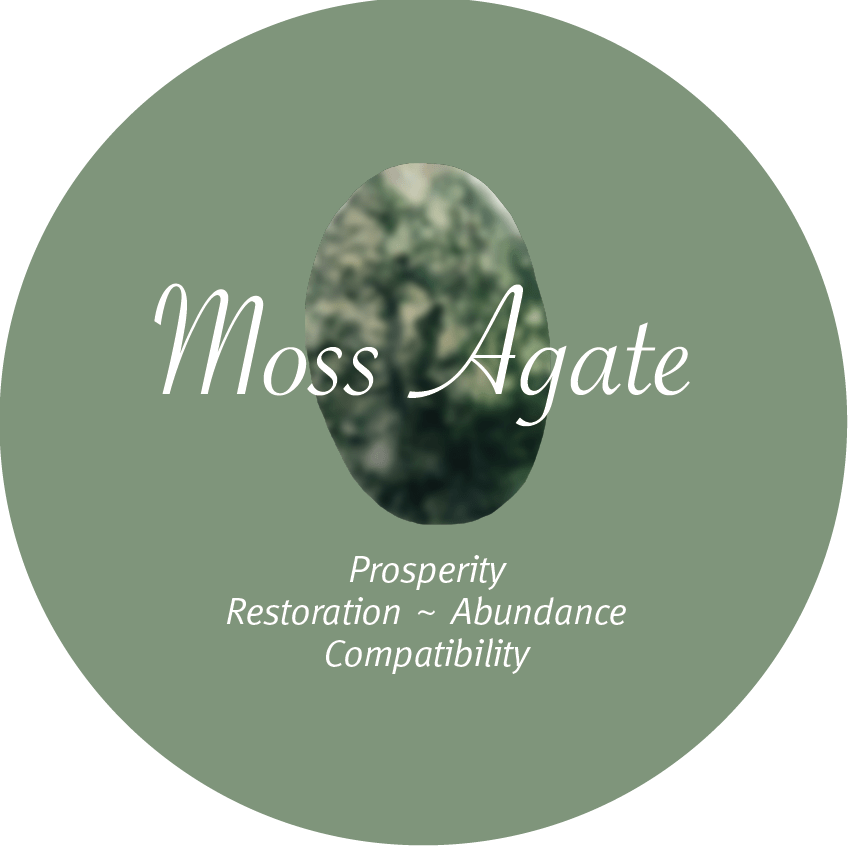 Moss Agate Crystal Spinner