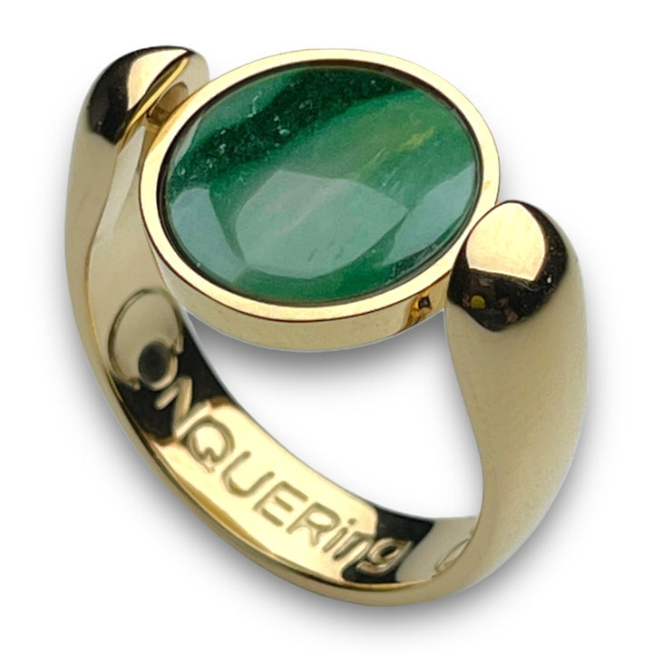 Gold AlaDune™ Crystal Fidget Ring