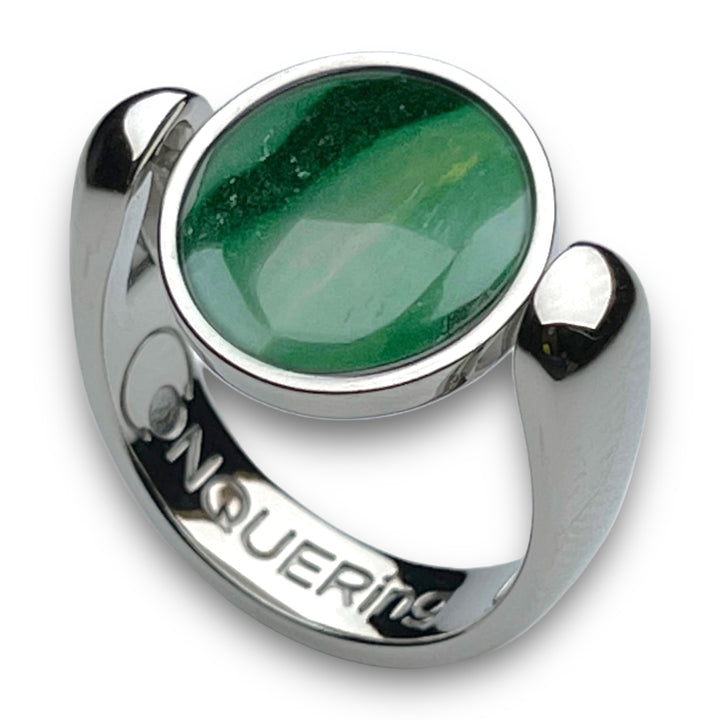Silver AlaDune™ Crystal Fidget Ring