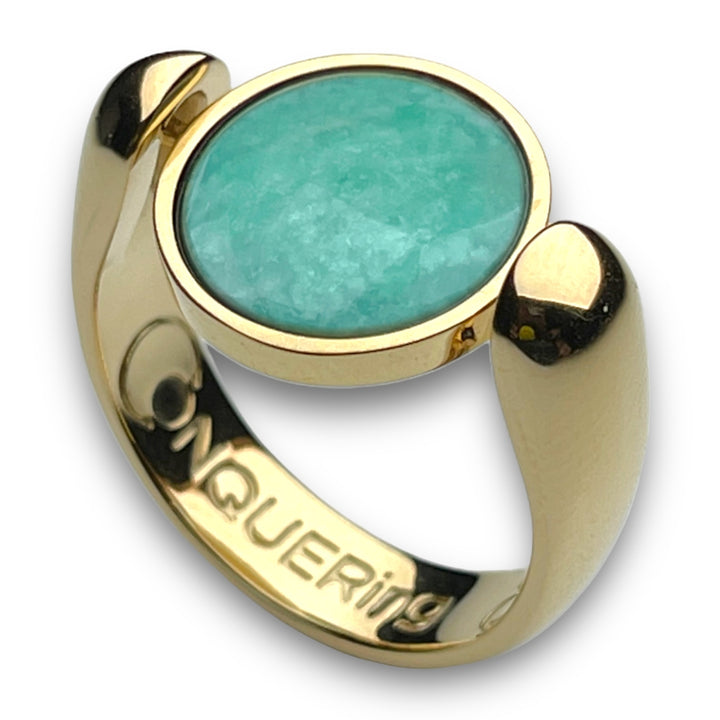 Gold AlaDune™ Crystal Fidget Ring