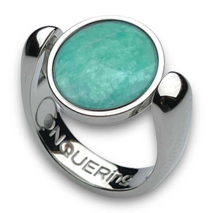 Silver AlaDune™ Crystal Fidget Ring