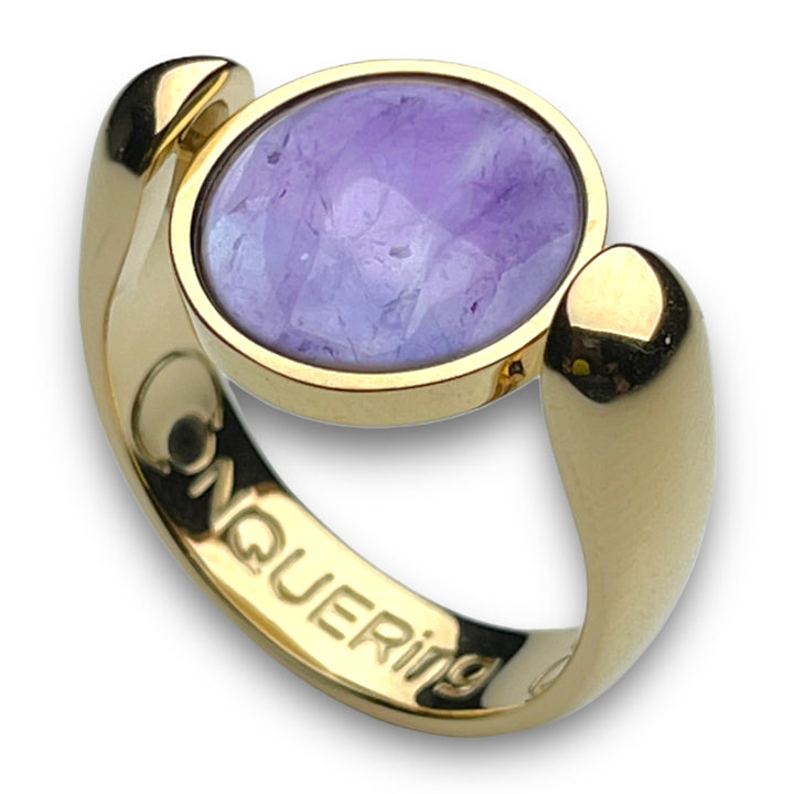 Gold AlaDune™ Crystal Fidget Ring