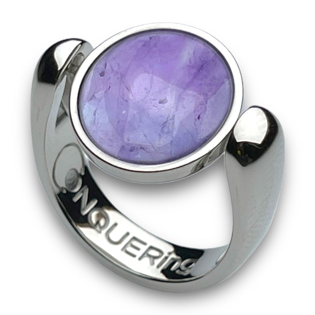 Silver AlaDune™ Crystal Fidget Ring