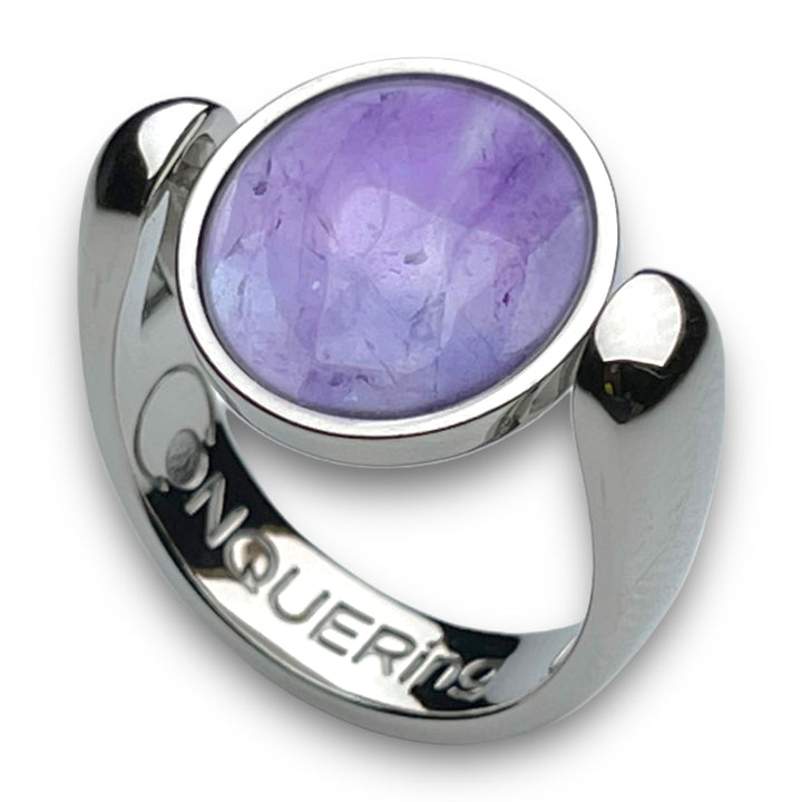 Silver AlaDune™ Crystal Fidget Ring