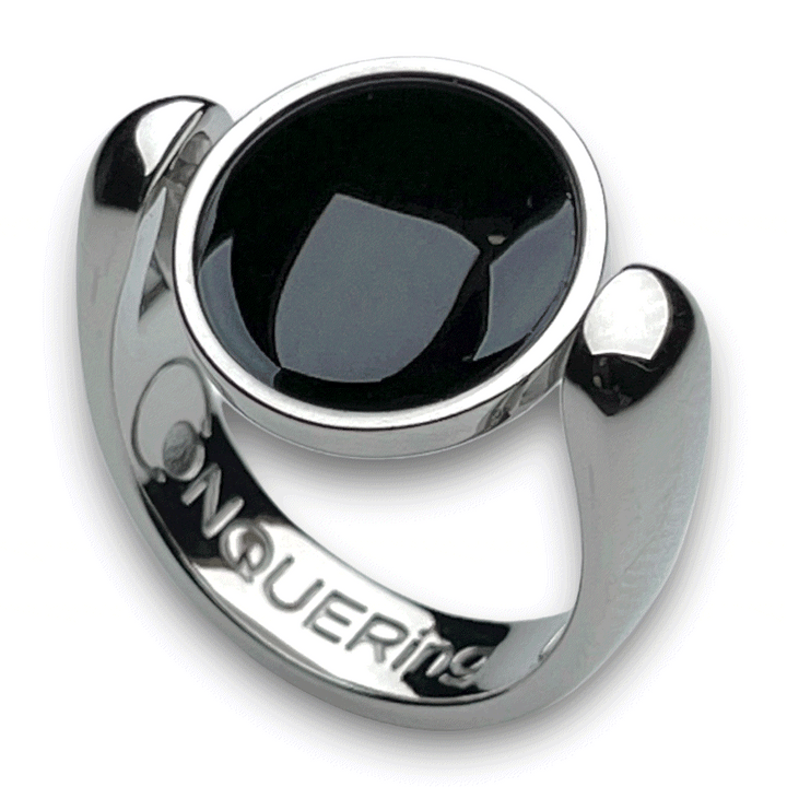 Silver AlaDune™ Crystal Fidget Ring