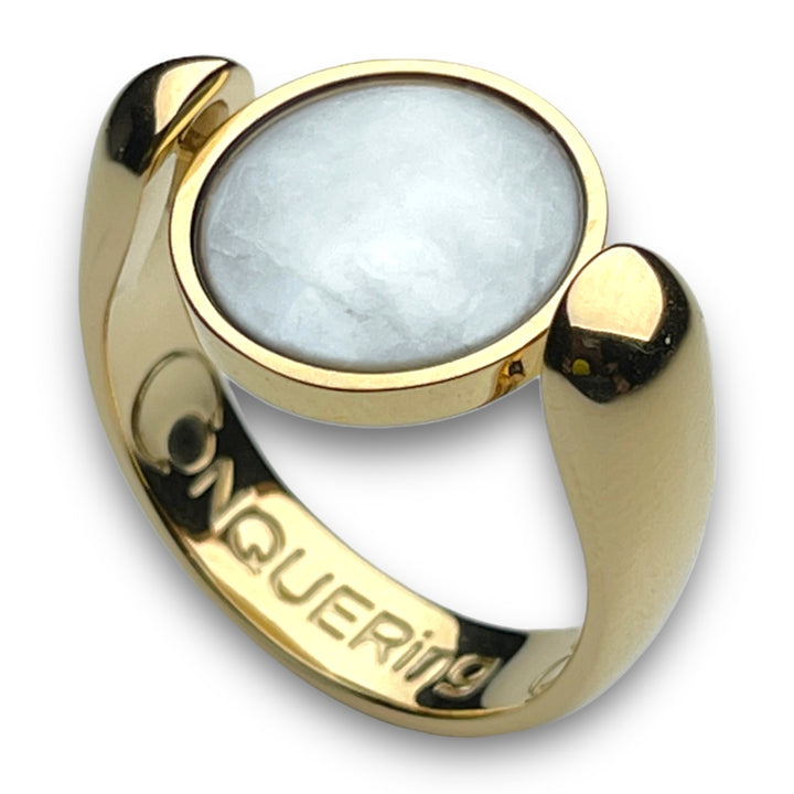 Gold AlaDune™ Crystal Fidget Ring