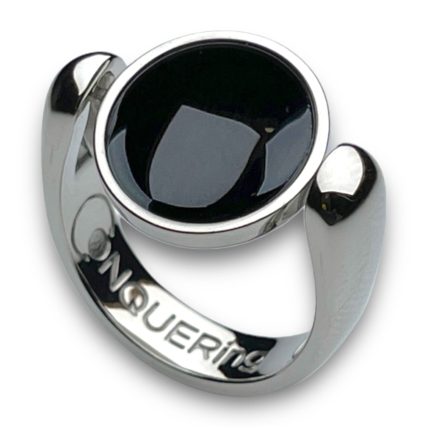 Silver AlaDune Crystal Fidget Ring