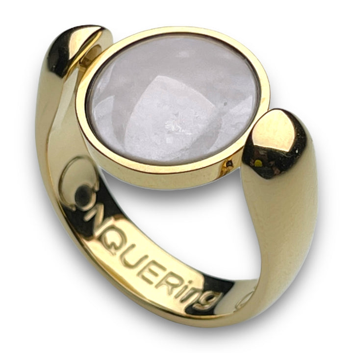Gold AlaDune™ Crystal Fidget Ring