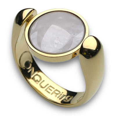 Gold AlaDune Crystal Fidget Ring