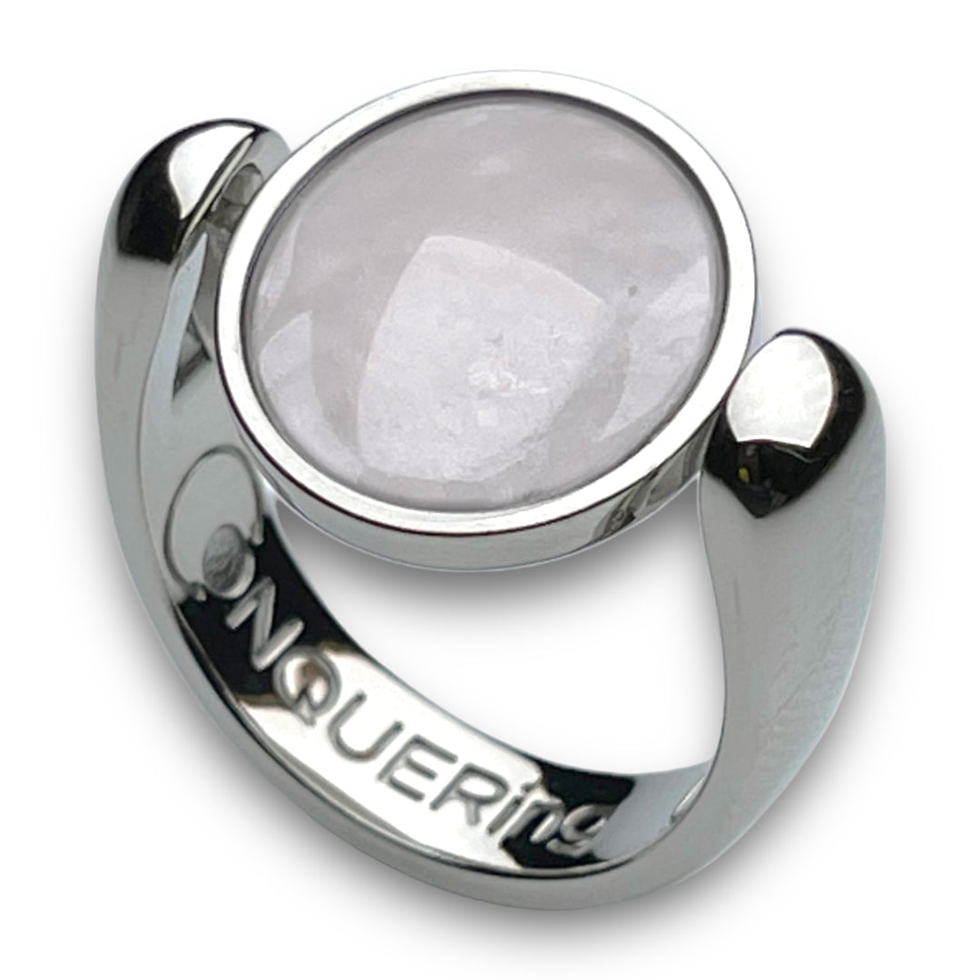 Silver AlaDune™ Crystal Fidget Ring