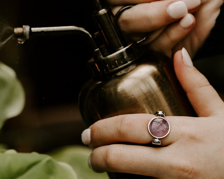 Amethyst Round Crystal Element