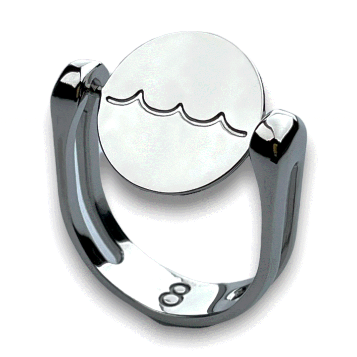 Wave & Anchor Symbol Element