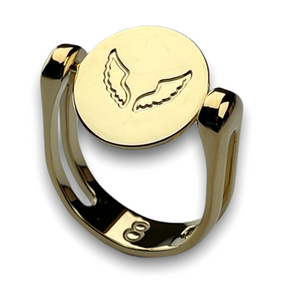 Angel Symbol Fidget Ring