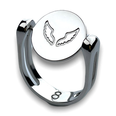 Angel Symbol Interchangeable Fidget Ring
