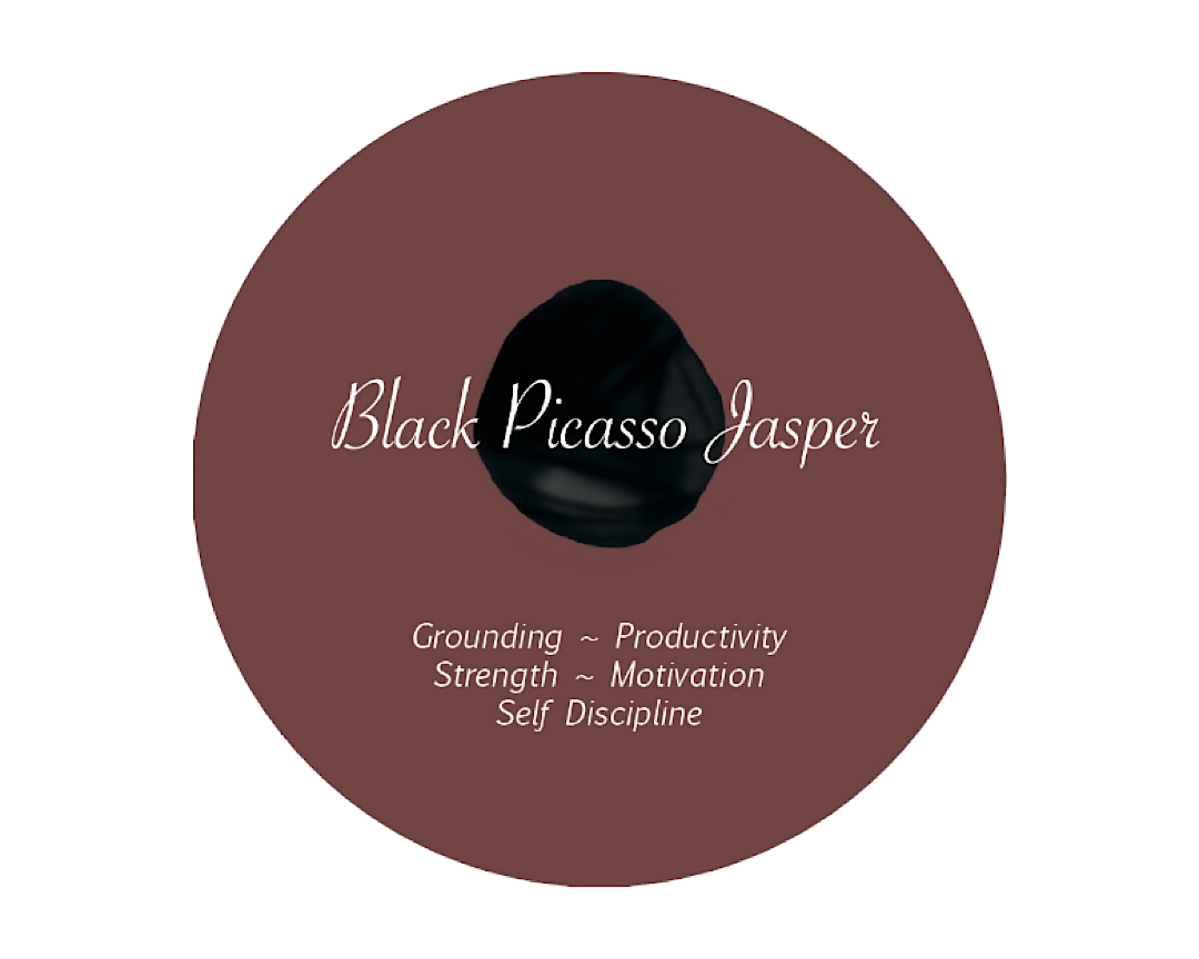 Black Picasso Round Crystal Element