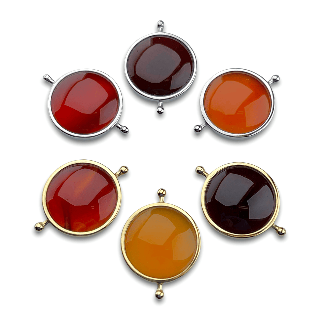 Carnelian Round Crystal Element