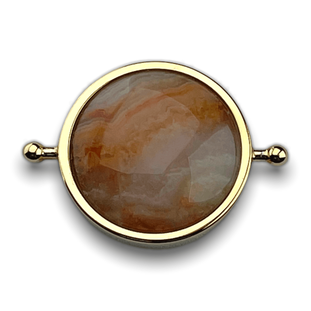Crazy Jasper Round Crystal Element