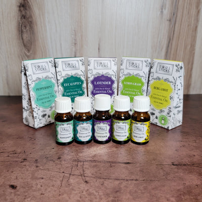 Lava Stone Aromatherapy 5 scent Gift Set