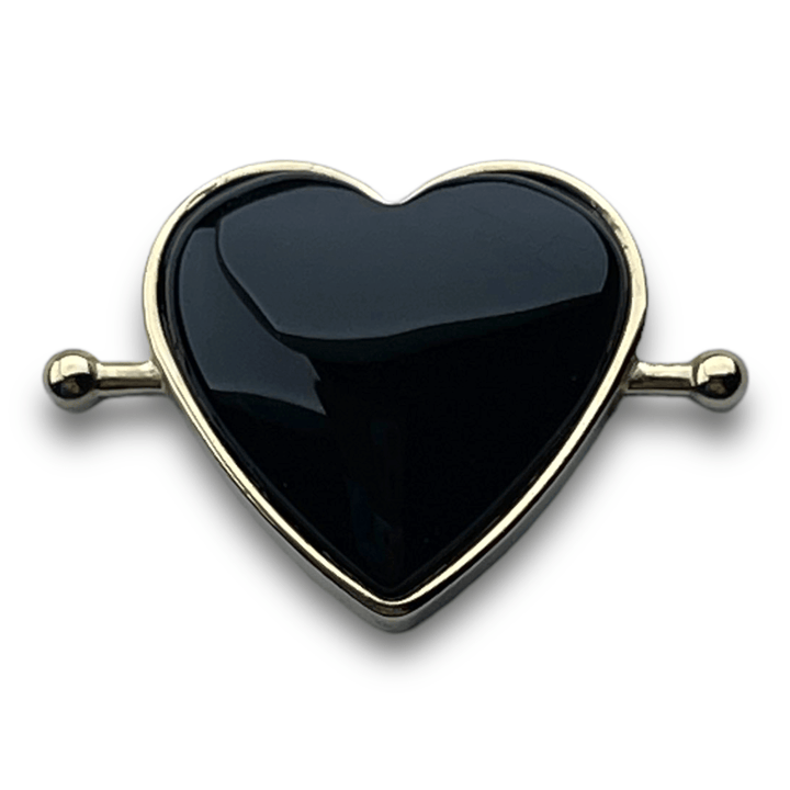 Onyx Heart-shaped Crystal Element