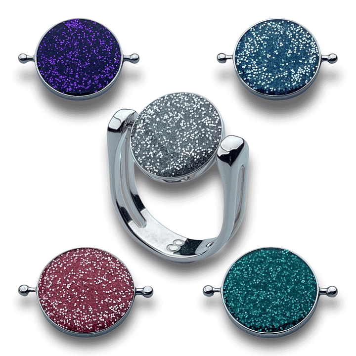 Circle-Shaped Glitter 5 in 1 Gift Set