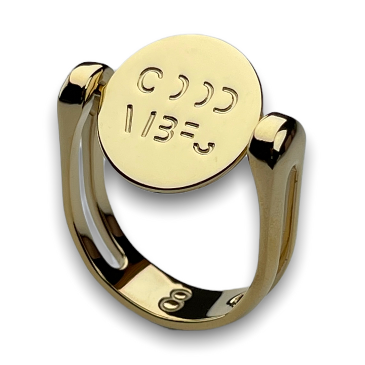 GOOD VIBES Spin-to-reveal Fidget Ring