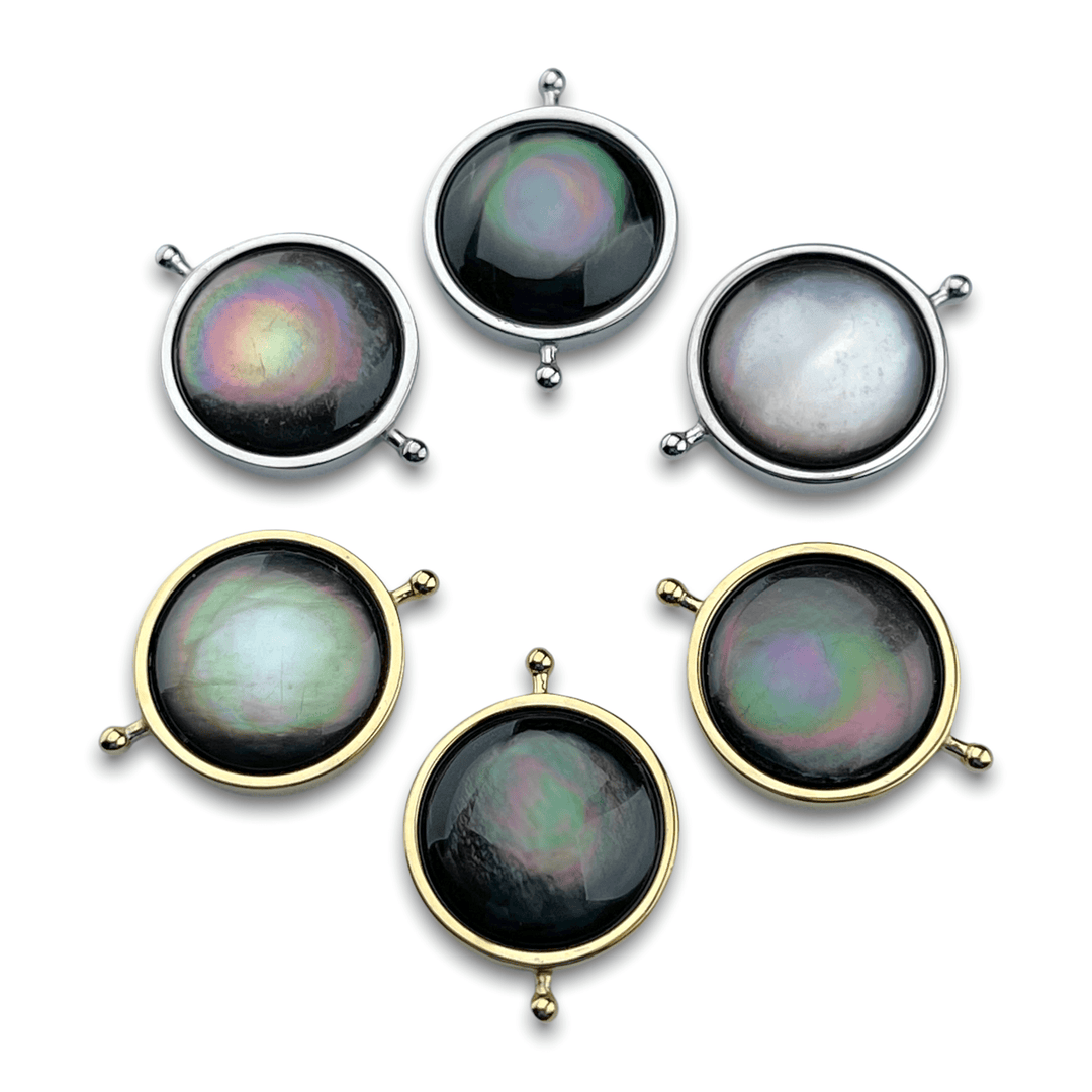 Gray Shell Round Crystal Element