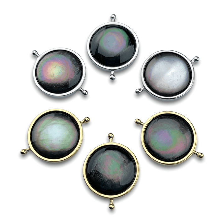 Gray Shell Round Crystal Element