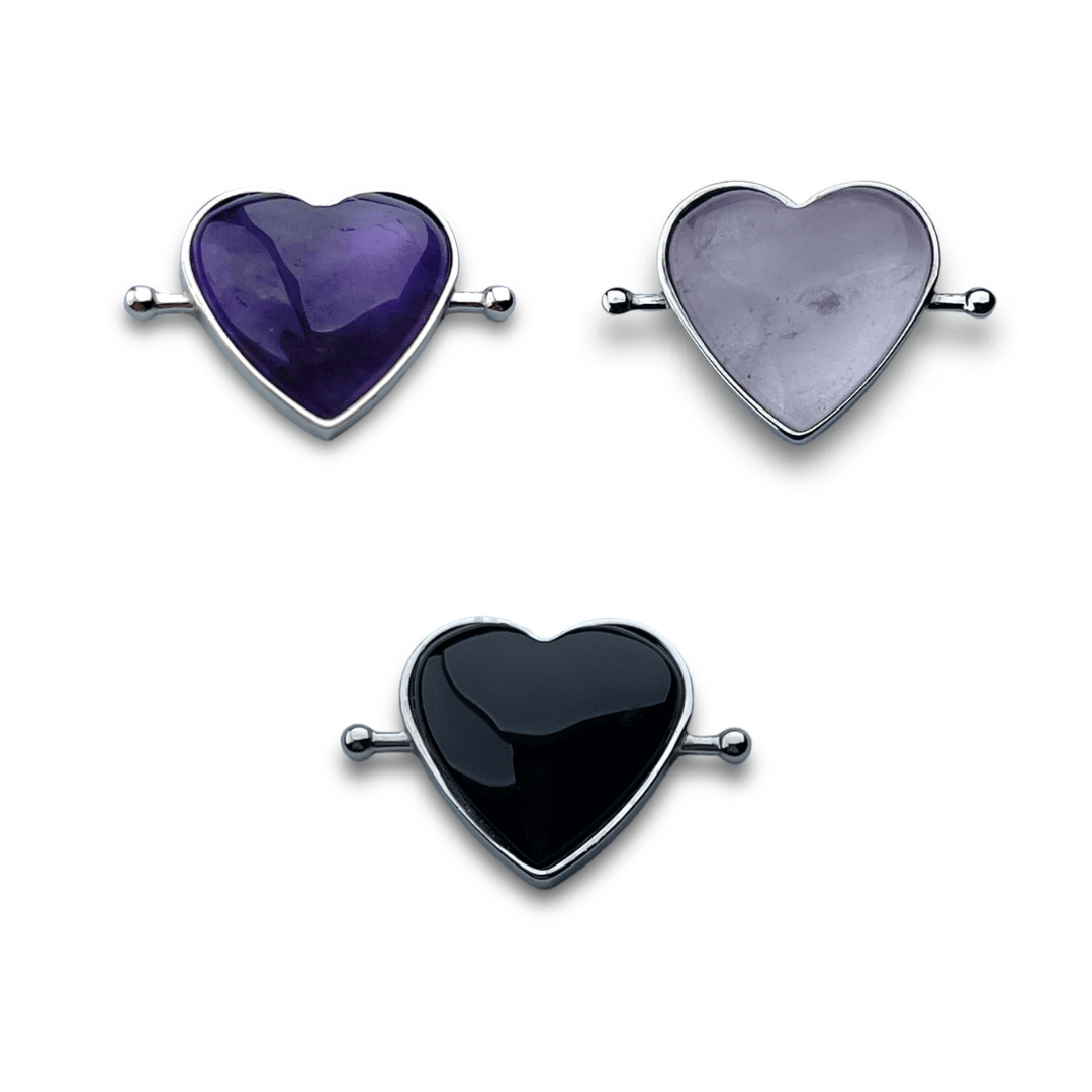 Heart-Shaped Crystal 3 Element Set