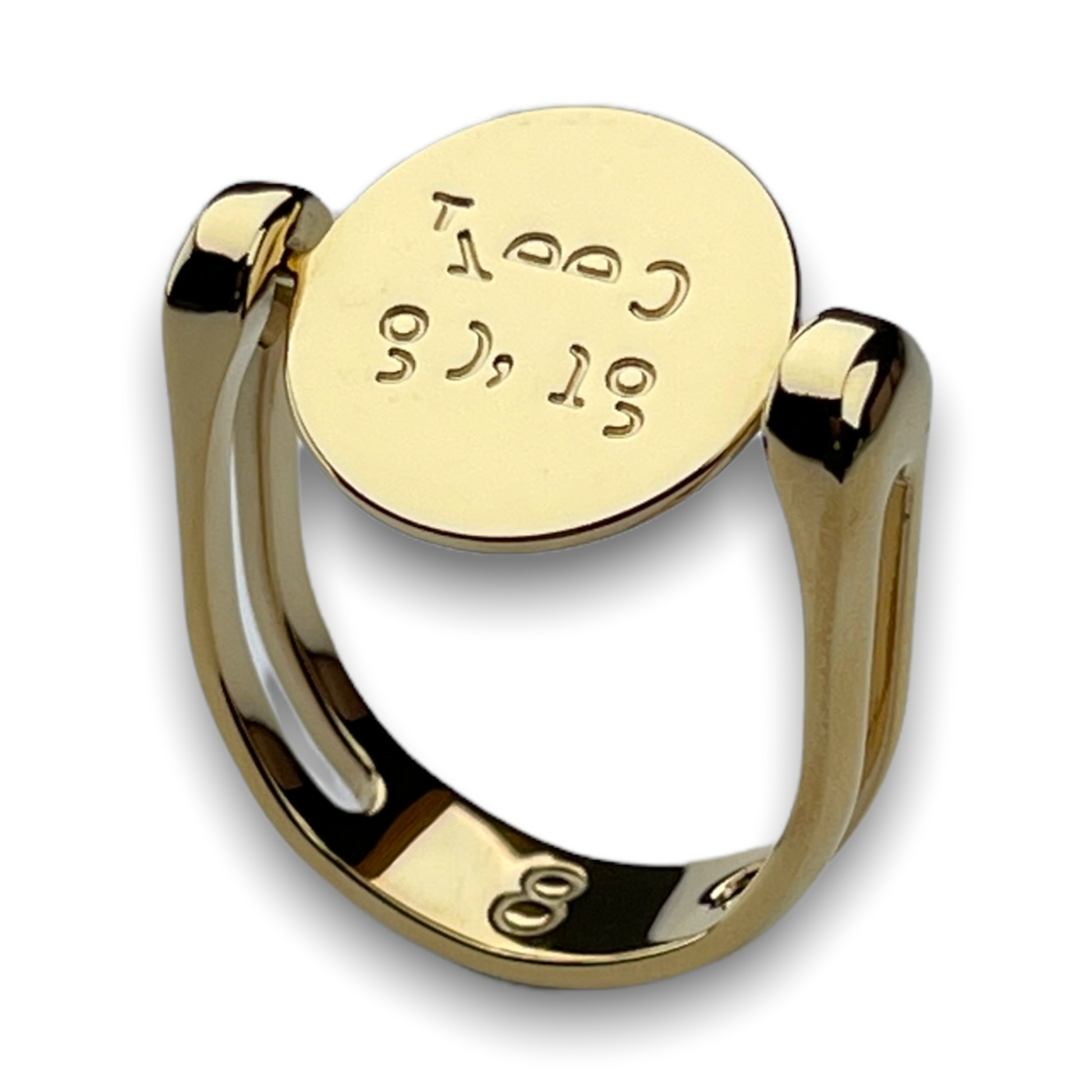 Keep go;ng Spin-to-reveal Fidget Ring