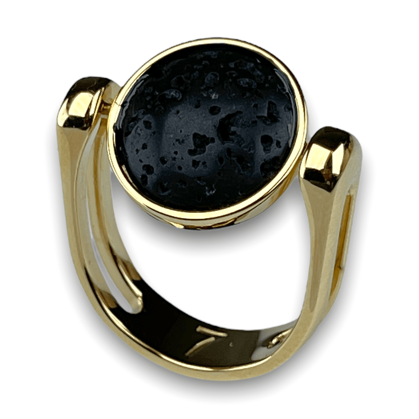 Lava Stone Aromatherapy Fidget Ring