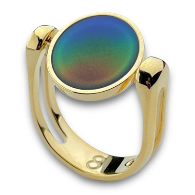 Mood Color-Changing Click n Spin Fidget Ring for Anxiety
