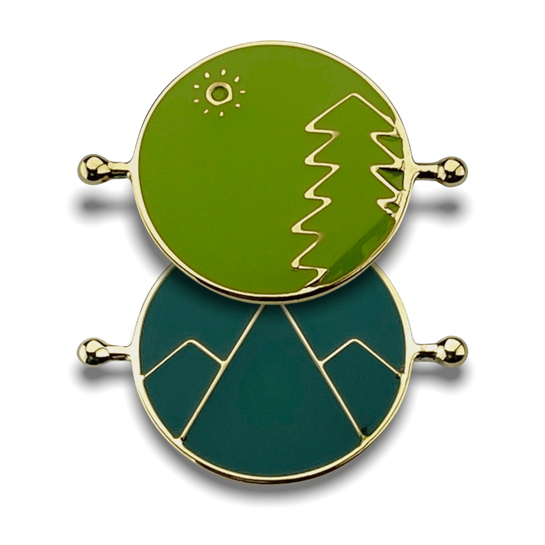Mountain Scene Symbol Chroma Flip Element (spin to combine)