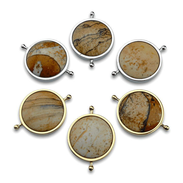 Picture Jasper Round Crystal Element
