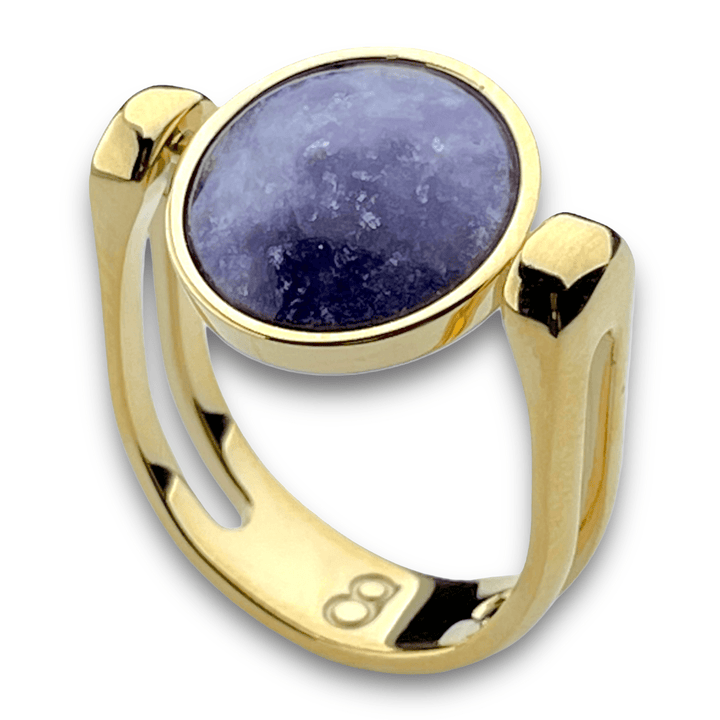 Purple Jasper Crystal Fidget Ring