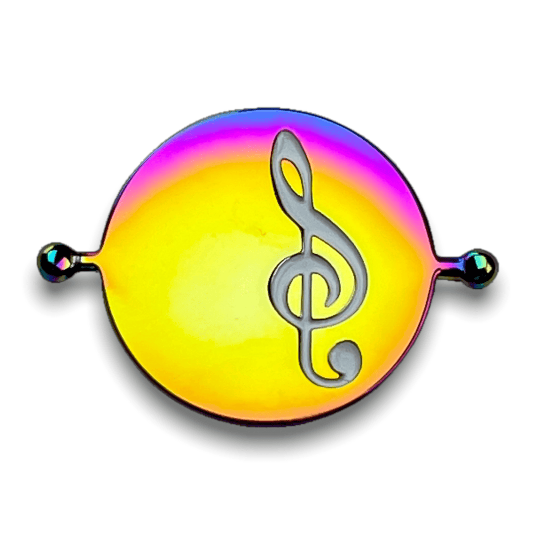 Music Clef Heart Symbol Element (spin to combine)
