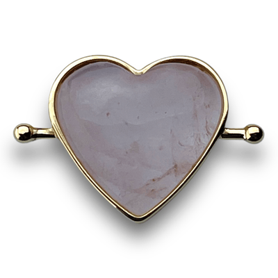 Rose Quartz Heart-shaped Crystal Element