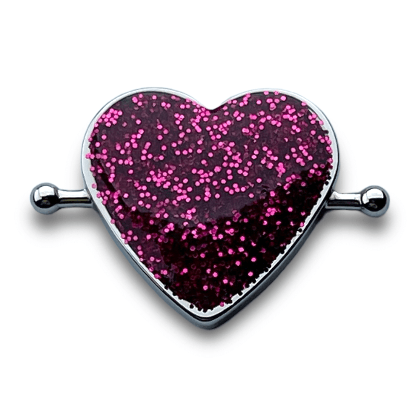 Heart-Shaped Glitter Spinner