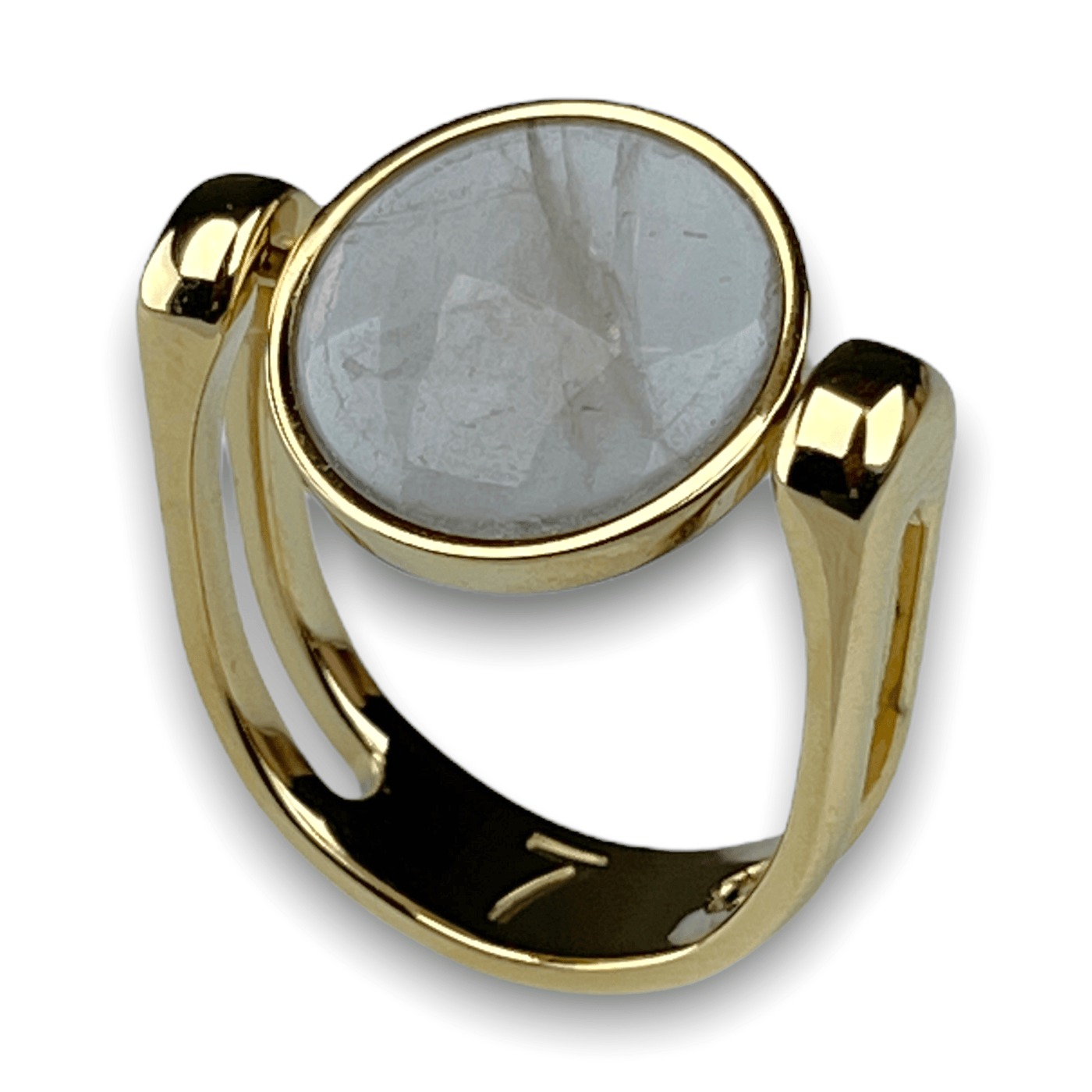 Smoky Quartz Crystal Fidget Ring