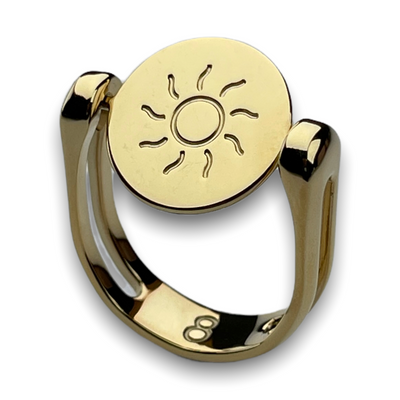 Sun Symbol Fidget Ring