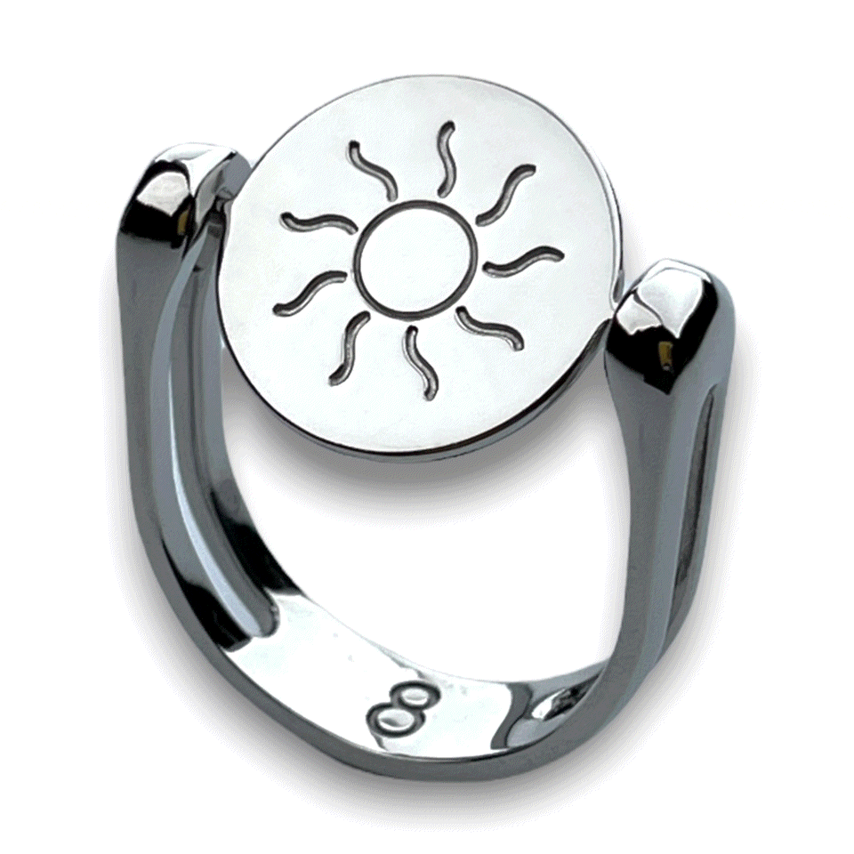 Sun Symbol Fidget Ring
