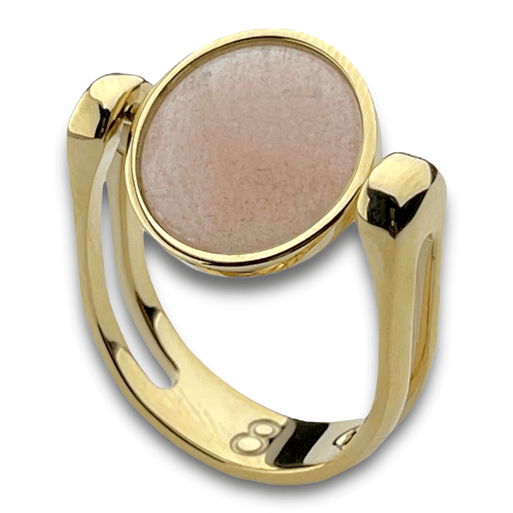 Sunstone Crystal Fidget Ring