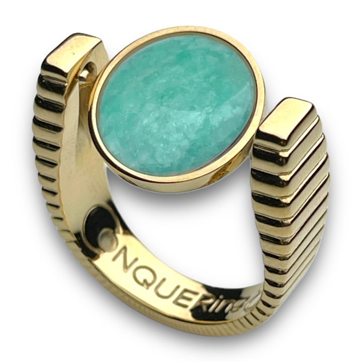 Gold ViaDeco™ Crystal Fidget Ring