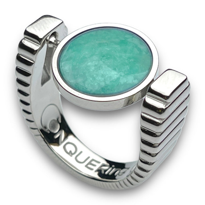 Silver ViaDeco™ Crystal Fidget Ring