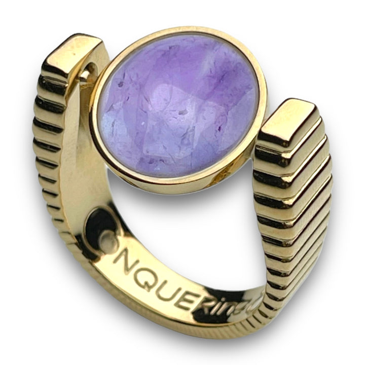 Gold ViaDeco™ Crystal Fidget Ring