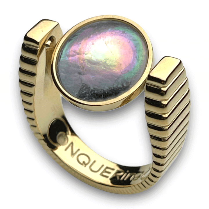 Gold ViaDeco™ Crystal Fidget Ring