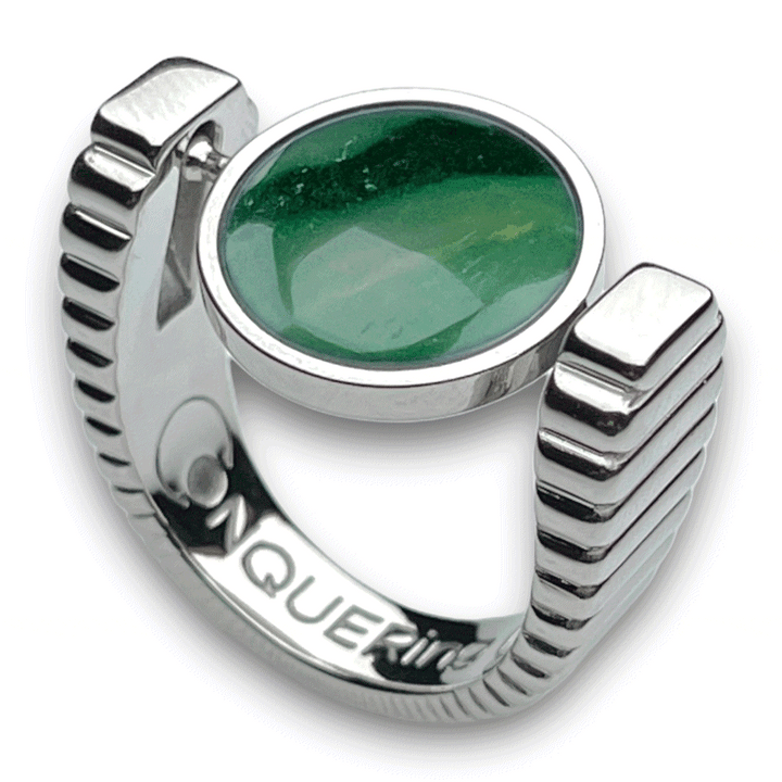 Silver ViaDeco™ Crystal Fidget Ring
