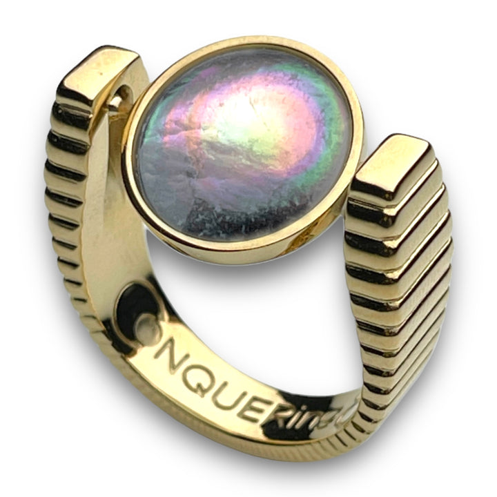 Gold ViaDeco™ Crystal Fidget Ring